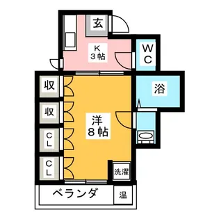 アートリエ大江【3階】の間取り