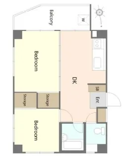 カエサル豊玉南【4階】の間取り