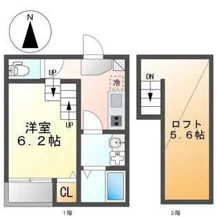 ロイヤルクレスト八熊【1階】の間取り