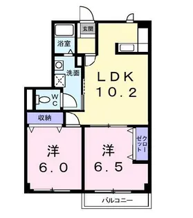 グランディス【1階】の間取り