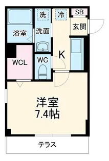 レラ武蔵新城【1階】の間取り