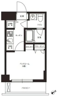 プリヴィレージュ目黒南【6階】の間取り