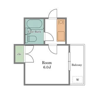 オレンヂハイツ【1階】の間取り