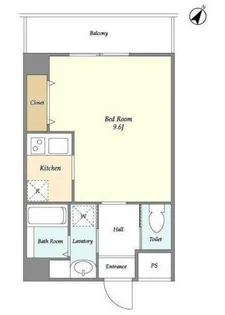 リテラス町屋【3階】の間取り