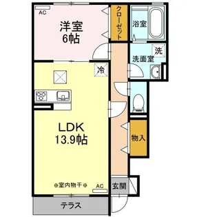 雅【1階】の間取り