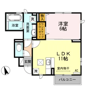 スターパス ノース【1階】の間取り