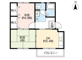UR富田【4階】の間取り