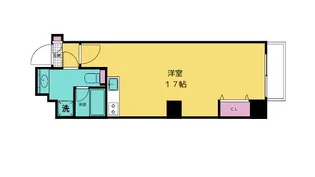 ボーベル南船場【14階】の間取り