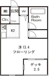 Timber Apartment【1階】の間取り