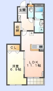 埼玉県川越市霞ケ関東4【アパート】の間取り