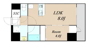 エステムコート大阪福島ルアーナ【5階】の間取り
