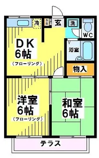 東京都府中市白糸台1【アパート】の間取り