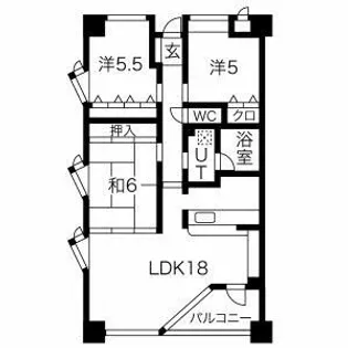 サンクレスト泉中央【6階】の間取り