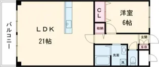 レジデンス桂川【3階】の間取り