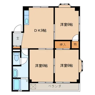 山口県岩国市中津町3【アパート】の間取り