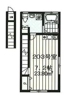 グランジェ南大沢【2階】の間取り