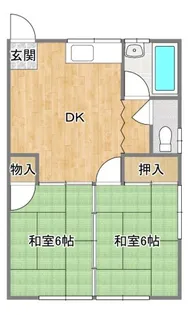 ホワイトコーポ【1階】の間取り