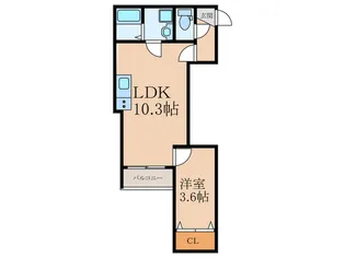 仮)Crecia中曽根II【3階】の間取り