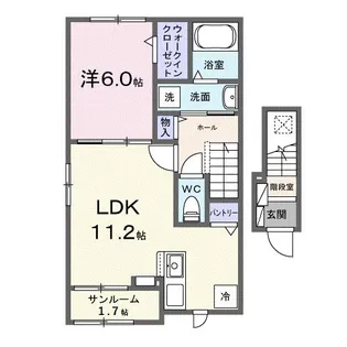 リベルタ【2階】の間取り