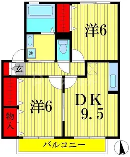 グリーンルーフ【1階】の間取り