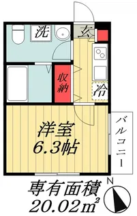COCORU西船【3階】の間取り