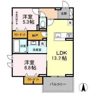 東京都葛飾区堀切8【アパート】の間取り