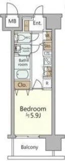 ジオエント福島野田レジデンス【11階】の間取り