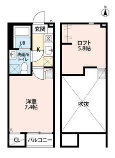リアーレ太子堂【2階】の間取り