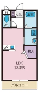 クオーレレヴァンテ【1階】の間取り