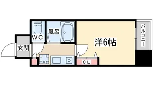 ホープシティ天神橋【4階】の間取り