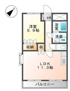 ミルフィオリII【2階】の間取り