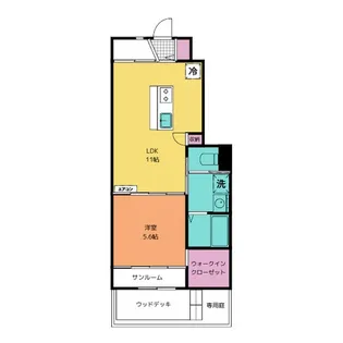 スペリアージュRY【1階】の間取り