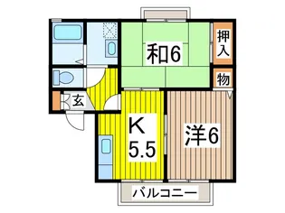 セジュールエメロード【1階】の間取り