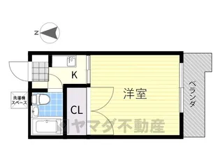 高砂ハイツ【3階】の間取り