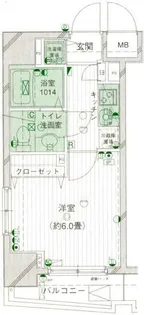 パークウェル曙橋【10階】の間取り