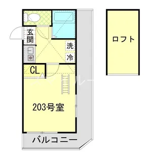 エスパシオ横浜鶴見【2階】の間取り