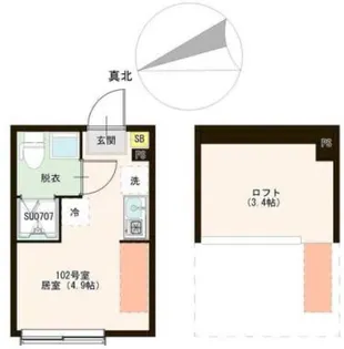 Urban Terrace ときわ台【1階】の間取り