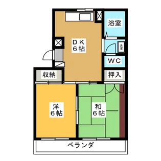 クライスト蘇原B【1階】の間取り