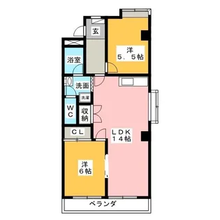 サンライズマンション【1階】の間取り