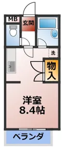 シャトー島間【1階】の間取り