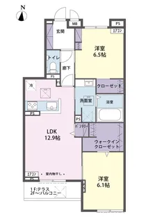 スカイタウン参番館【2階】の間取り