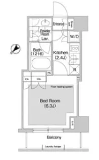 コンフォリア日本橋人形町イースト【8階】の間取り