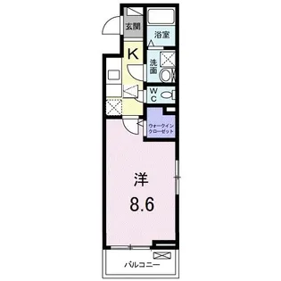 カサ・ヴァリエンテII【1階】の間取り