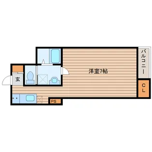 ソレイユ柏木【1階】の間取り