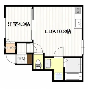 ギア5宮島口【1階】の間取り