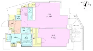 赤坂レジデンス壱番館【11階】の間取り