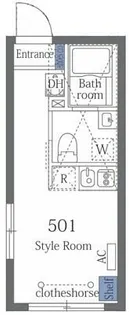 ラフォート上野根岸【5階】の間取り