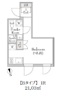 テラブリック南大井 200【1階】の間取り