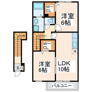 ブローテIII【2階】の間取り
