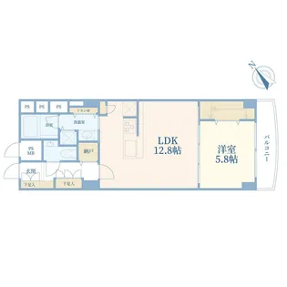 秀和高輪レジデンス【4階】の間取り